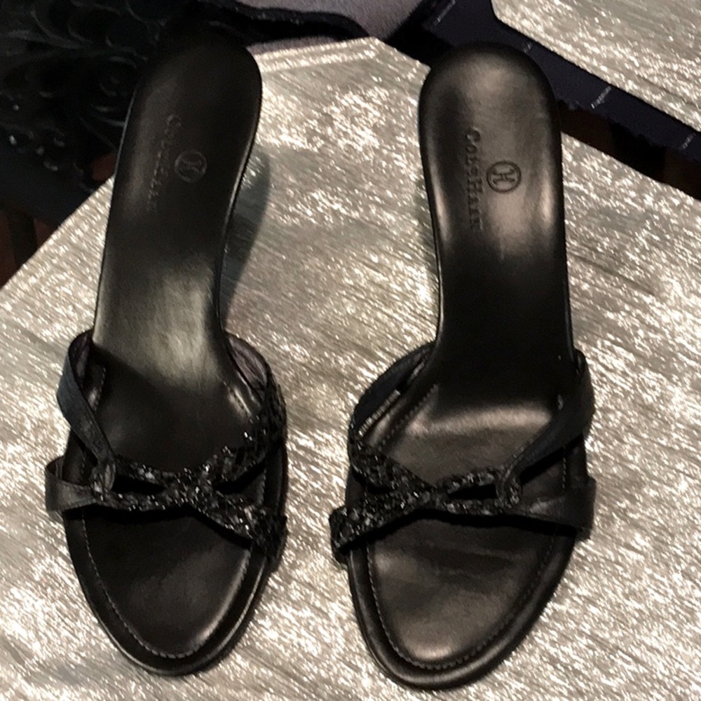 Cole Haan barely worn black wedges.  Size 8